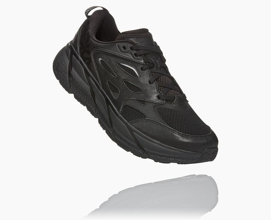 Hoka Clifton L - Men's Running Shoes - Black - UK 475TABCSH